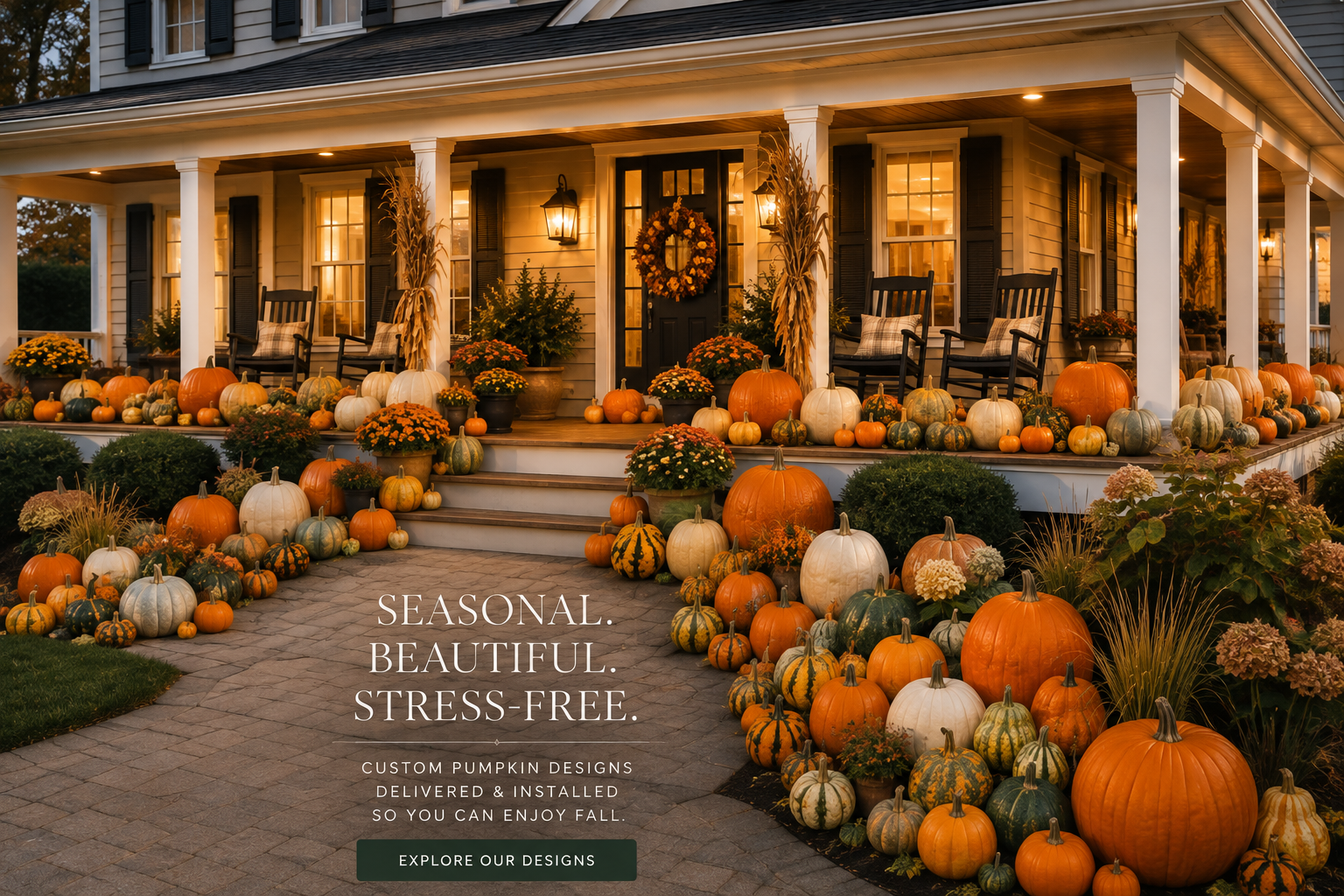 Seasonal Porch Styling Full Display